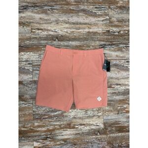Mens Travis Mathew Tech Chino Shorts Size 36 New With Tags Pink Golf Stretch